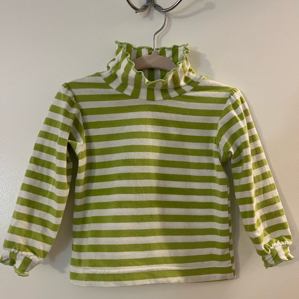 The Bailey Boys- Baby Girls Ruffled Turtleneck Shirt